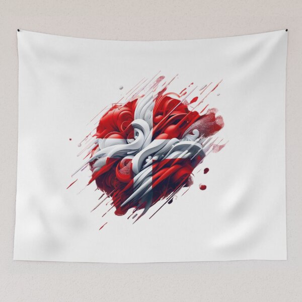 Item preview, Nordic Cross: Stylish Danish Flag designed and sold by Places On Earth.
