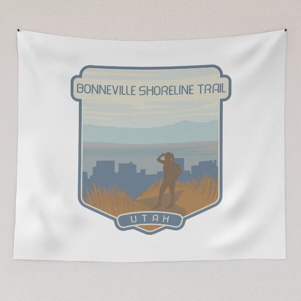 Item preview, Bonneville Shoreline Trail – Utah hiker designed and sold by Moritz Schwäble.