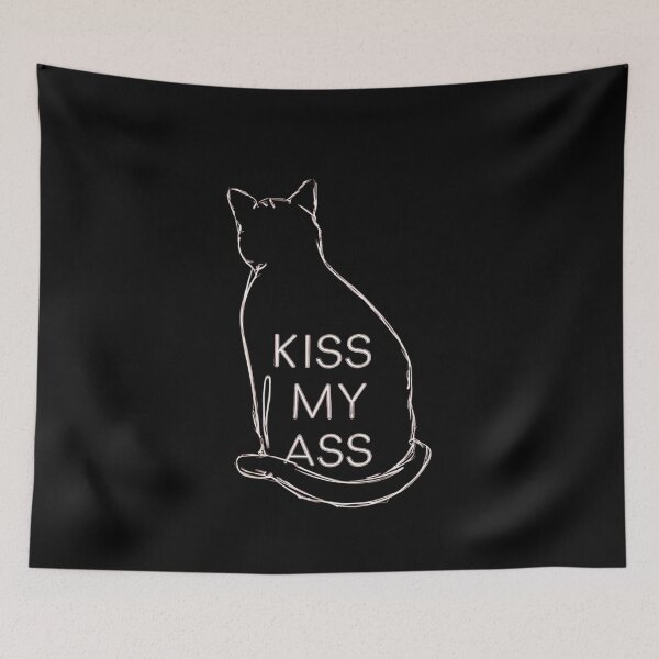 Item preview, Kiss My Ass Cat  designed and sold by SoulPaws.