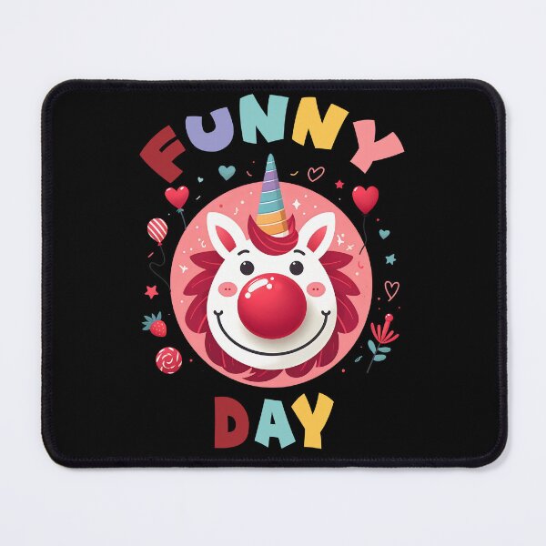 Item preview, Unicorn Nose: Spread Joy with Happy Day Red Unicorn Nose designed and sold by CinEmmaDesign.