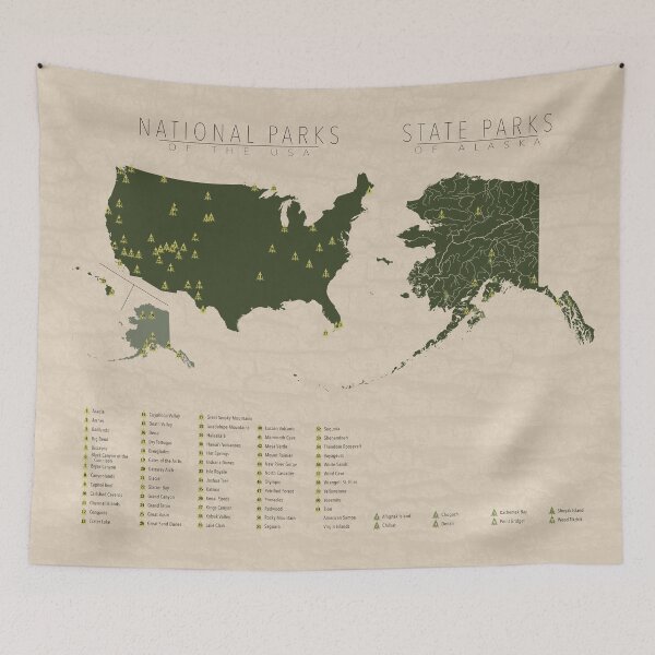 Item preview, US National Parks - Alaska designed and sold by FinlayMcNevin.