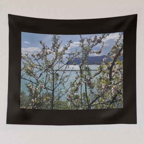 Item preview, Enchanted Gaze: Monte Saraceno through Almond Blossoms designed and sold by EpicVistas.