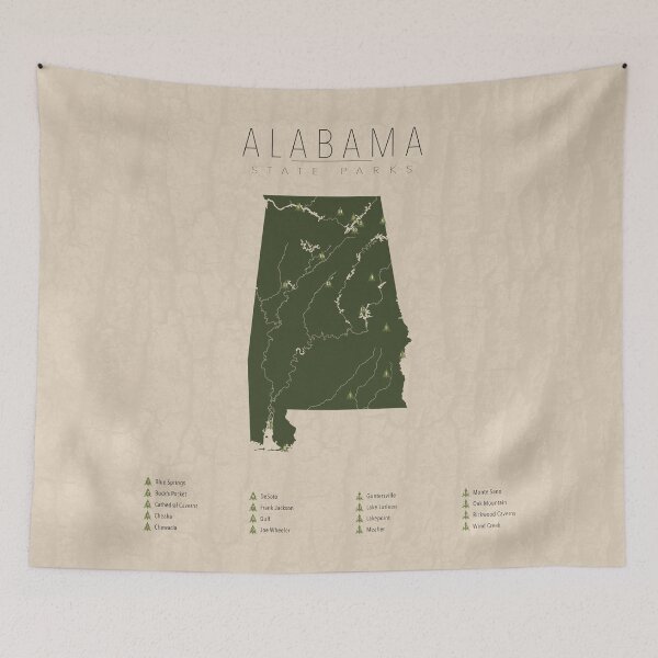 Item preview, Alabama Parks designed and sold by FinlayMcNevin.