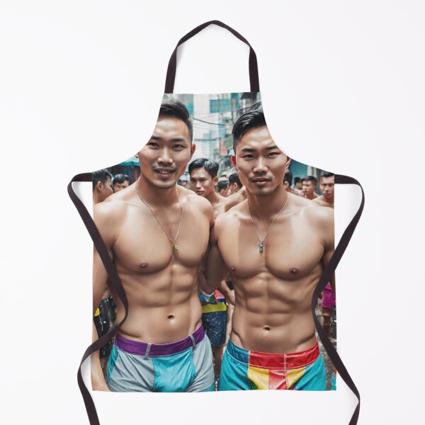 Item preview, Bangkok's Songkran Festival Vibes with Asian Hunks designed and sold by Aryabek.