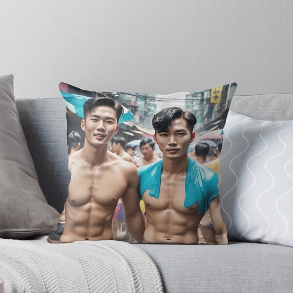 Item preview, Songkran's Vibrant Heartbeat: Handsome Unity in Water Wars designed and sold by Aryabek.