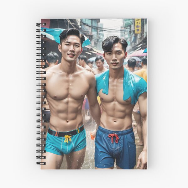 Item preview, Songkran's Vibrant Heartbeat: Handsome Unity in Water Wars designed and sold by Aryabek.