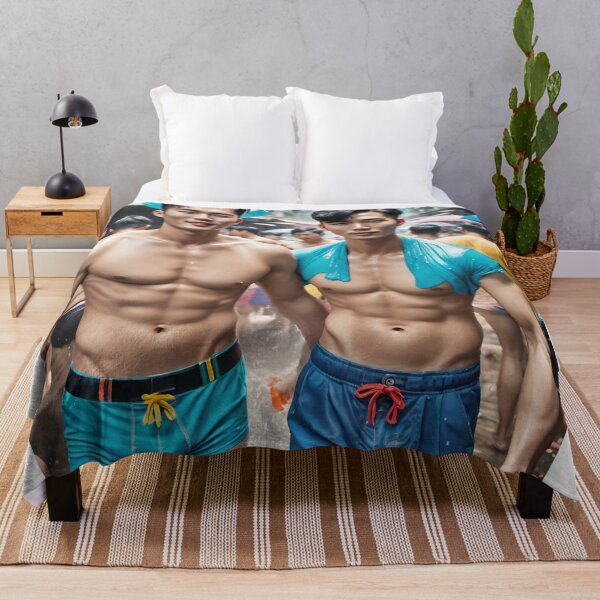 Item preview, Songkran's Vibrant Heartbeat: Handsome Unity in Water Wars designed and sold by Aryabek.