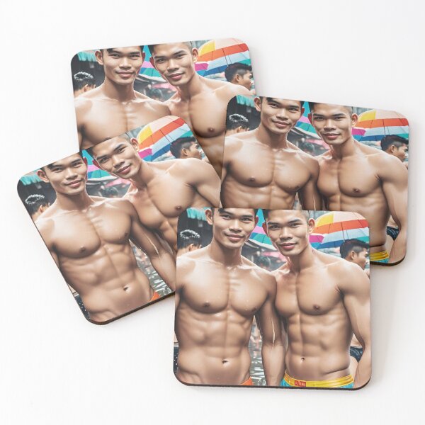 Item preview, Splashing Pride: Songkran's Handsome Festival Spirits designed and sold by Aryabek.