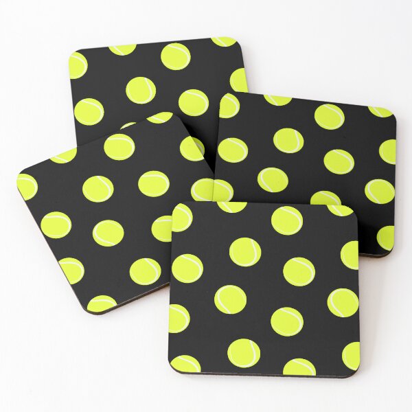Item preview, Tennis Balls Pattern on Black designed and sold by CreativeBridge.