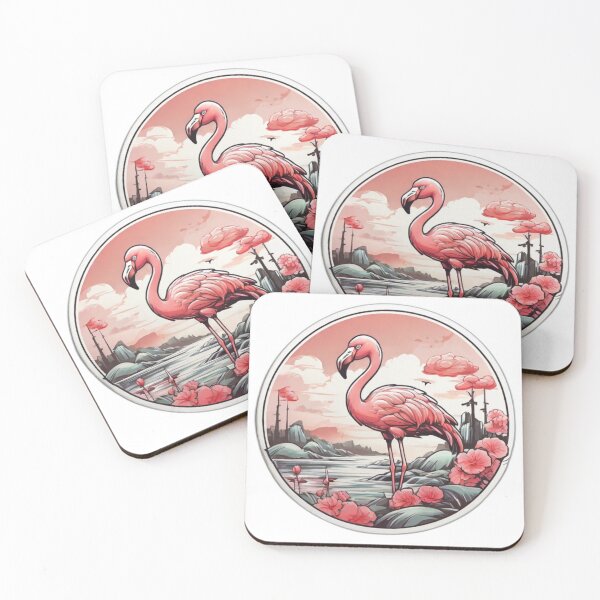 Item preview, Japan Comic Style Flamingo designed and sold by NeatThingLover.