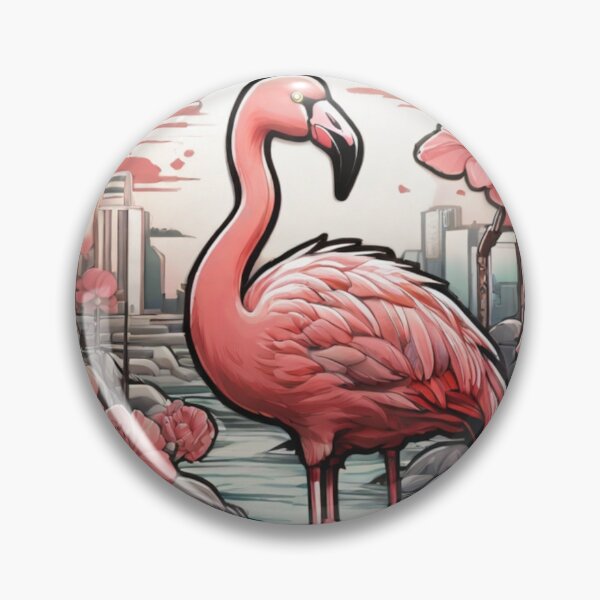 Item preview, Anime Style Flamingo designed and sold by NeatThingLover.