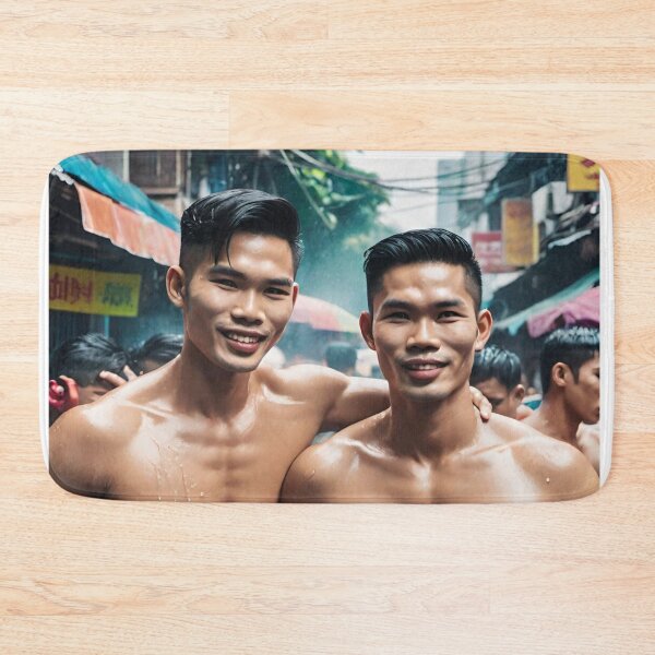 Item preview, Drenched in Thai Spirit: Songkran's Exuberant Embrace designed and sold by Aryabek.