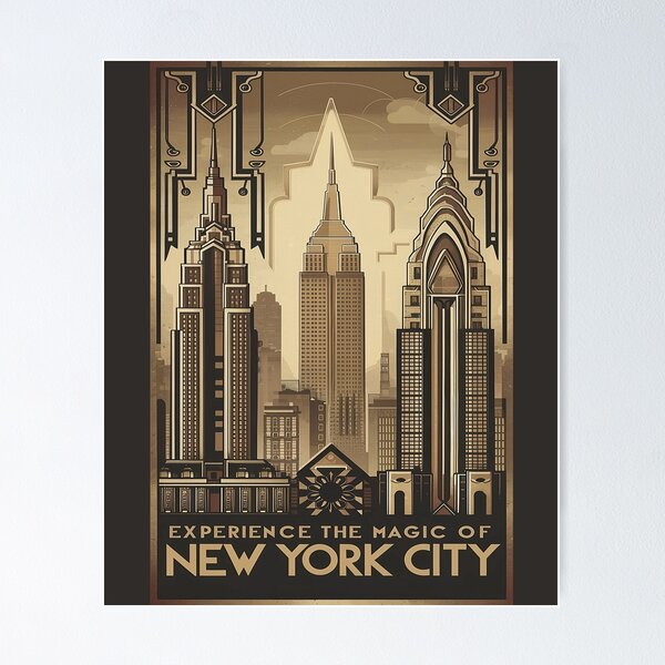 Vintage Art Deco New York City