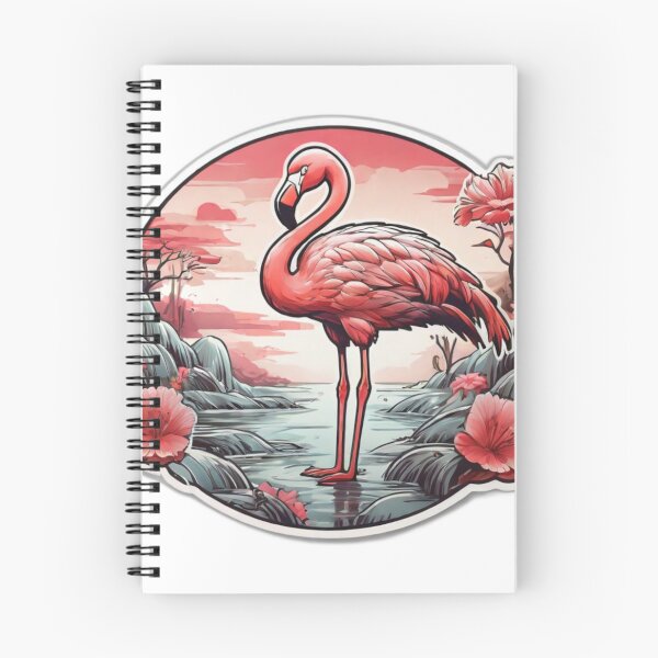 Item preview, Spring Anime Style Flamingo designed and sold by NeatThingLover.