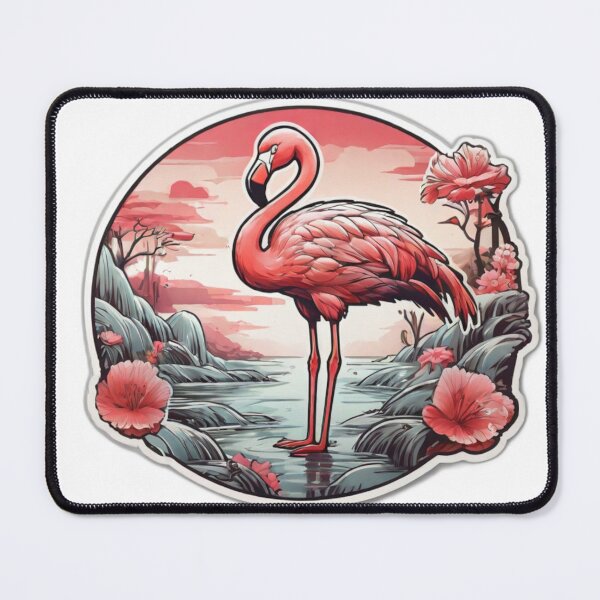Item preview, Spring Anime Style Flamingo designed and sold by NeatThingLover.