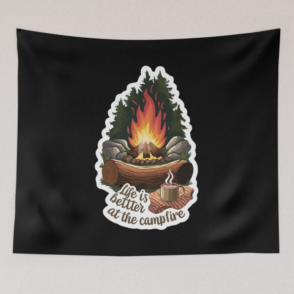 Item preview, Life Is Better Arround The Campfire  designed and sold by Redgiant87x.