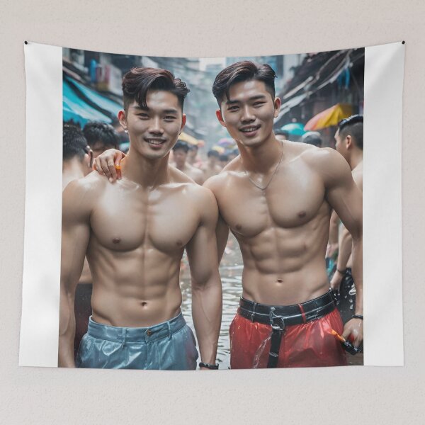 Artikelvorschau, Gays of Songkran: Wasserrhythmen und Feierlichkeiten entworfen und verkauft von Aryabek.