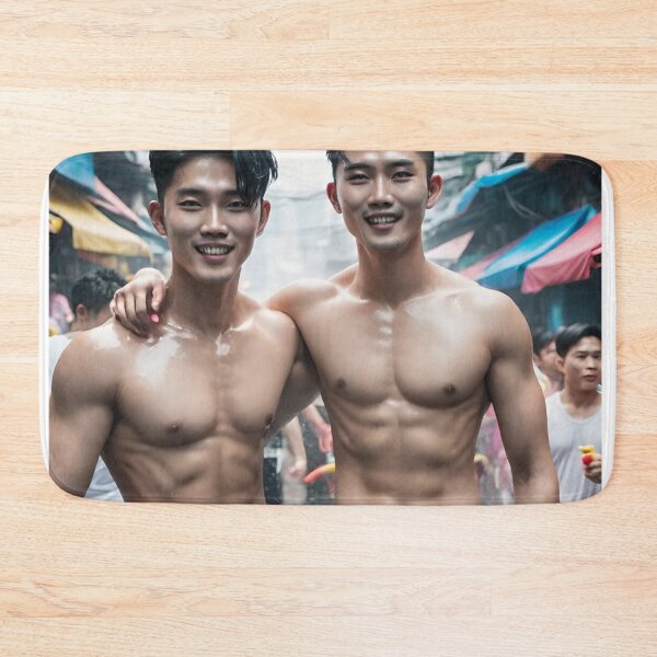 Item preview, Korean Men in Songkran Gay designed and sold by Aryabek.
