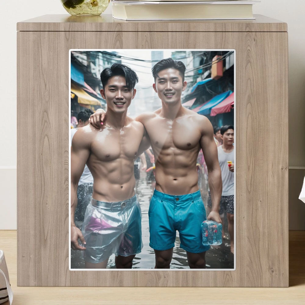 Korean Men in Songkran Gay