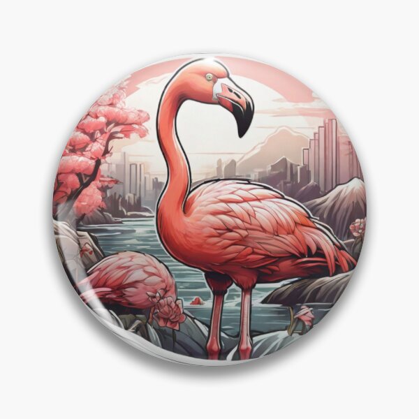 Item preview, Spring Comic Style Flamingo designed and sold by NeatThingLover.