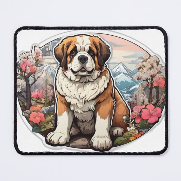 Item preview, Spring Anime Style St Bernard designed and sold by NeatThingLover.