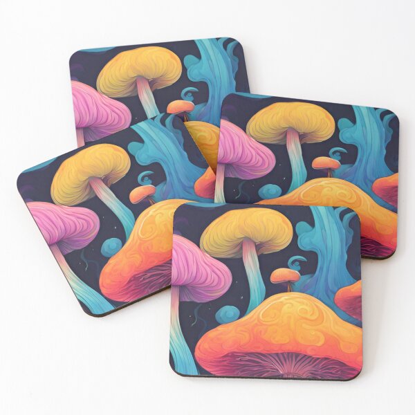 Item preview, Psicodelic Mushrooms and Flowers 2 designed and sold by coguflores.