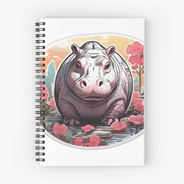 Item preview, Japan Comic Style Hippo designed and sold by NeatThingLover.