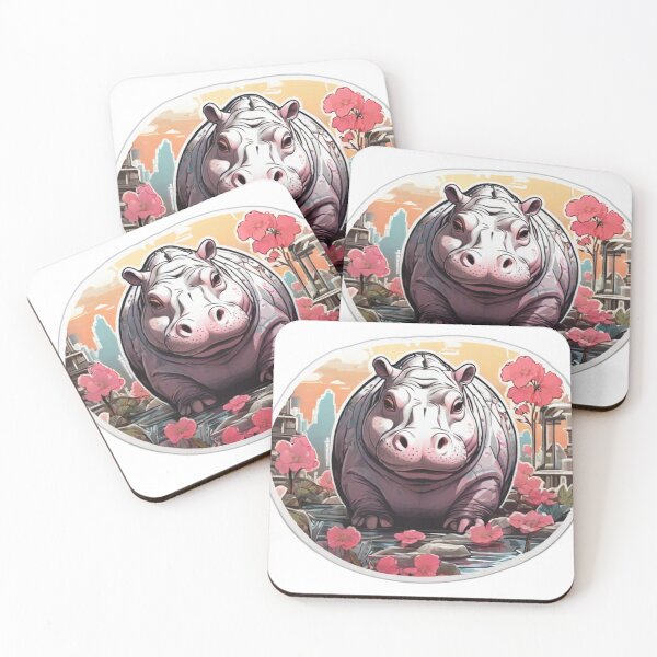 Item preview, Japan Comic Style Hippo designed and sold by NeatThingLover.