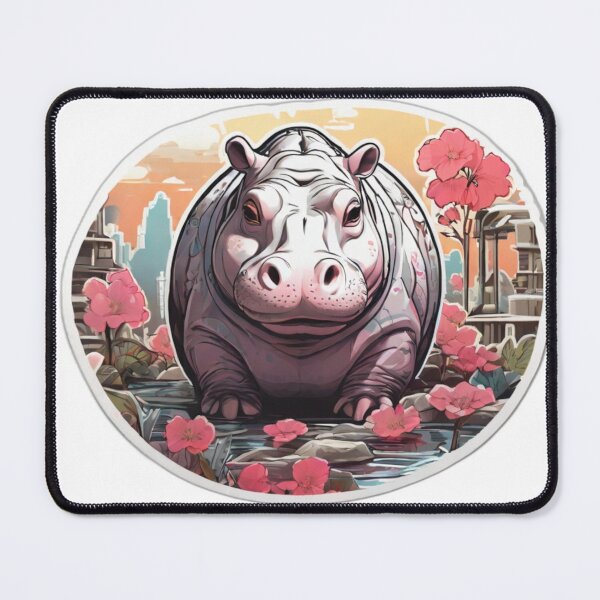 Item preview, Japan Comic Style Hippo designed and sold by NeatThingLover.