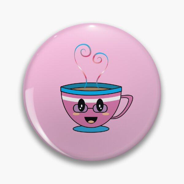 Item preview, Equalitea Transgender Femme Flag Pride w/ glasses designed and sold by qteapiecastle.