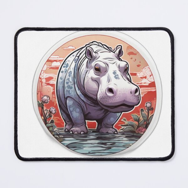 Item preview, Spring Anime Style Hippo designed and sold by NeatThingLover.