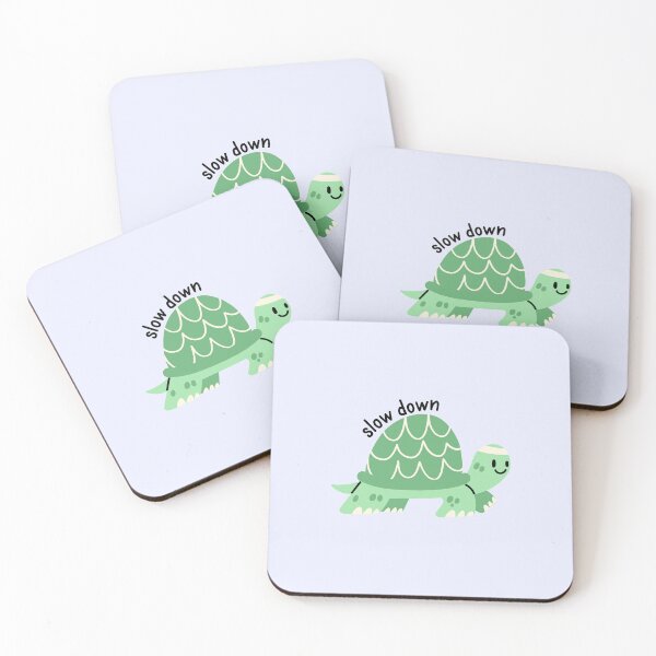 Item preview, Slow down - green tortoise designed and sold by Neadoodles.