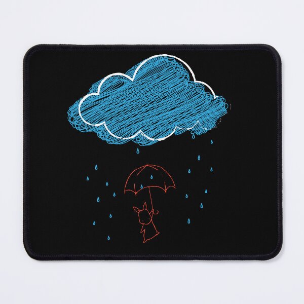 Item preview, A little rabbit opens an umbrella and walks in the rain. designed and sold by attakorn.