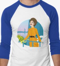 Camiseta ¾ bicolor para hombre Desfile