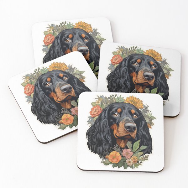 Item preview, Cute Flower Gordon Setter Mom Dad Guardian Angel Best Friend Doggie Paw designed and sold by SMARTKIT  DESIGNAGENCY.