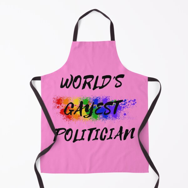 Item preview, World's Gayest Politician Queer Humor With Rainbow Colors For Proud Gay Politicians In Pink designed and sold by LuckyKermit.