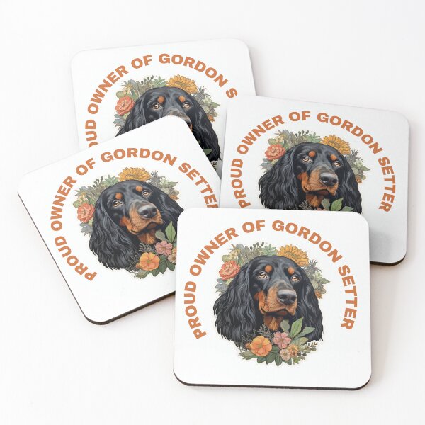Item preview, Cute Flower Gordon Setter Mom Dad Guardian Angel Best Friend Doggie Paw designed and sold by SMARTKIT  DESIGNAGENCY.