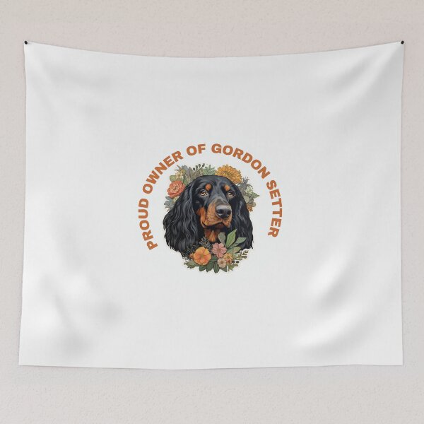 Item preview, Cute Flower Gordon Setter Mom Dad Guardian Angel Best Friend Doggie Paw designed and sold by SMARTKIT  DESIGNAGENCY.