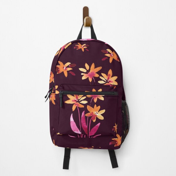 Item preview, Flores silvestres de acuarela (ocre y morado) designed and sold by andrebalest.art.