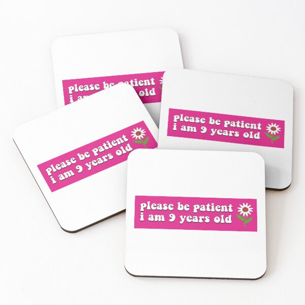 Item preview, Please Be Patient, I am 9 Years Old Funny Car Bumper designed and sold by BUMPER-STICKERS.