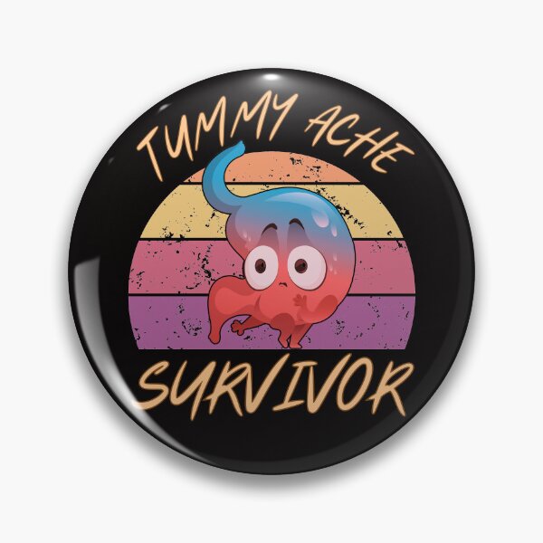 Item preview, Tummy Troubles Survivor Funny Stomach Meme Digestive Health designed and sold by ManiaGrania.