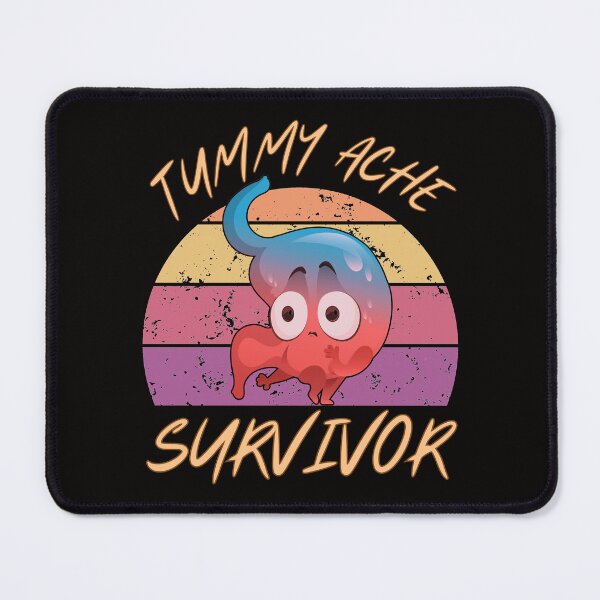 Item preview, Tummy Troubles Survivor Funny Stomach Meme Digestive Health designed and sold by ManiaGrania.