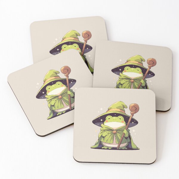 Item preview, Cute Kawaii Froggy Wizard Happy Frog designed and sold by CozyKawaiiArt.