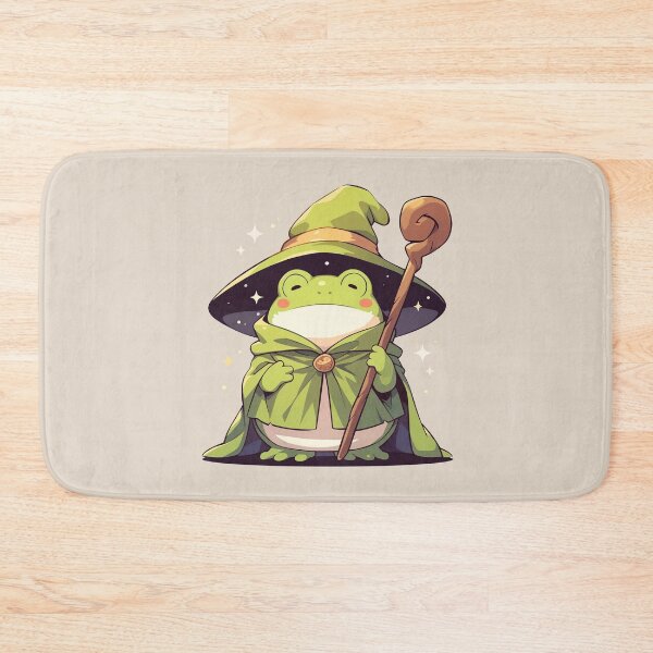 Item preview, Cute Kawaii Froggy Wizard Happy Frog designed and sold by CozyKawaiiArt.