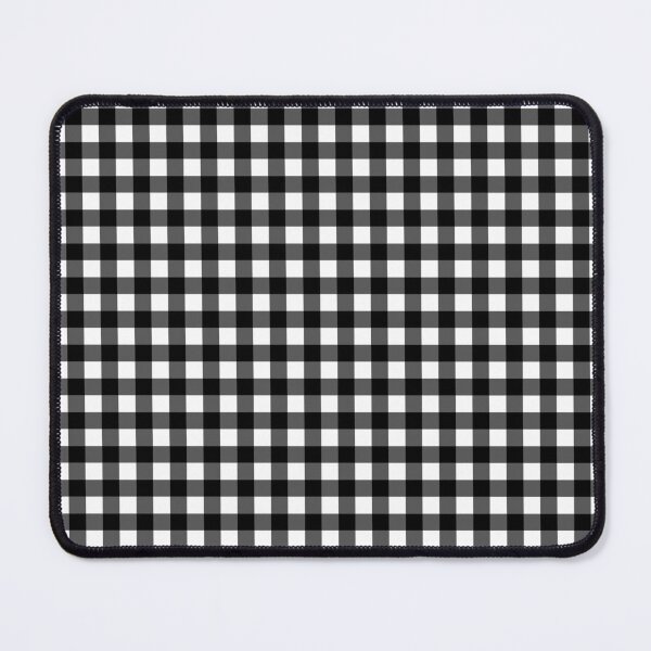 Item preview, Black and White Fine Gingham Checked Print designed and sold by cgroenewald.