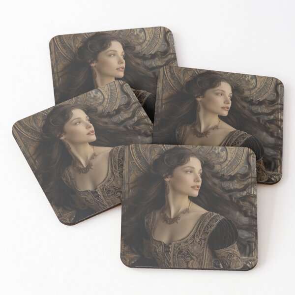 Item preview, Renaissance Elegance: Portrait of a Lady with the Enigmatic Gaze designed and sold by oanaunciuleanu.