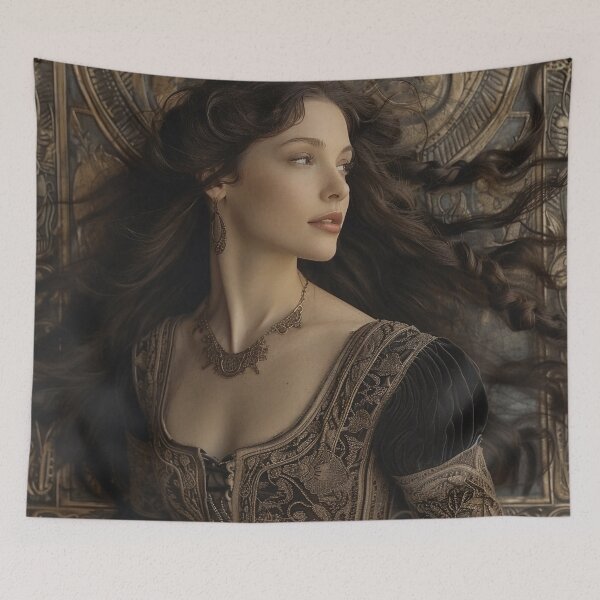 Item preview, Renaissance Elegance: Portrait of a Lady with the Enigmatic Gaze designed and sold by oanaunciuleanu.