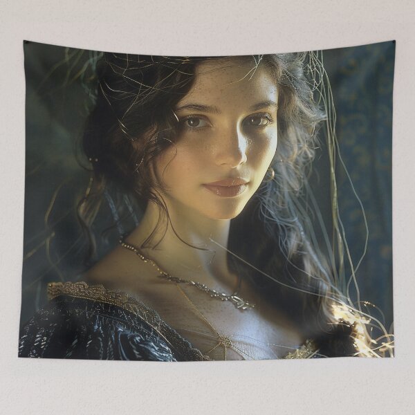 Item preview, Renaissance Elegance: Portrait of a Lady with the Enigmatic Gaze designed and sold by oanaunciuleanu.