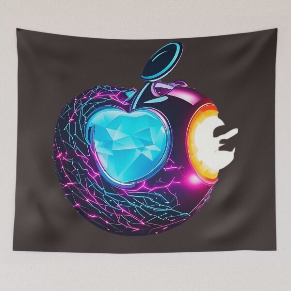 Item preview, "The Electric Apple: A Digital Artwork of Adventure" designed and sold by MYTHIC PEEL STICKERS.