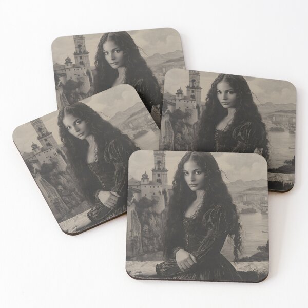 Item preview, Renaissance Elegance: Portrait of a Lady with the Enigmatic Gaze designed and sold by oanaunciuleanu.